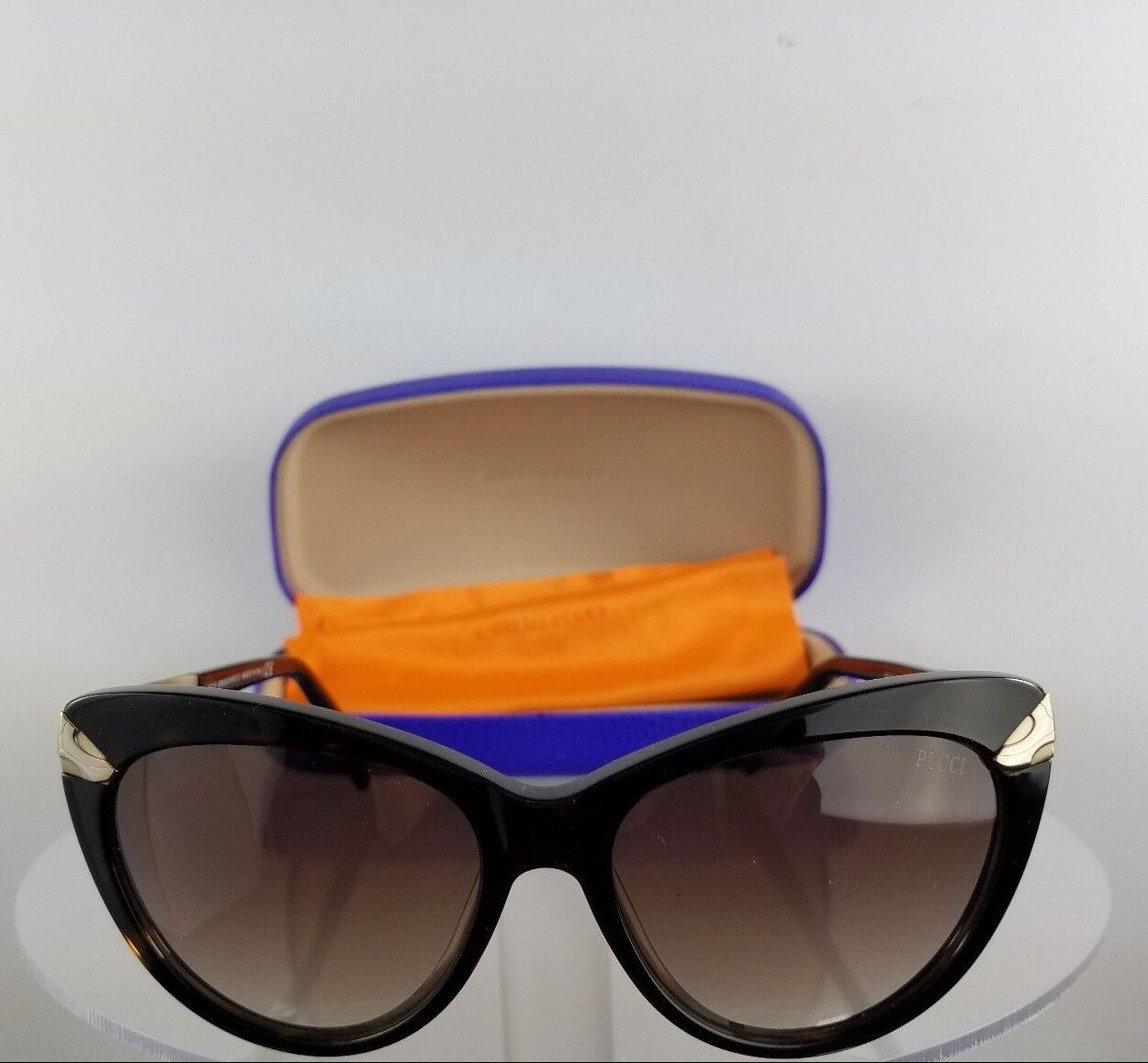 4Brand New Authentic Emilio Pucci Sunglasses EP17 52F Tortoise Gold Frame EP 17