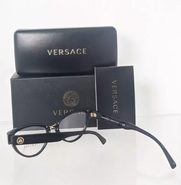 Brand New Authentic Versace Eyeglasses MOD. 3267 51mm Black GB1 3267 Frame