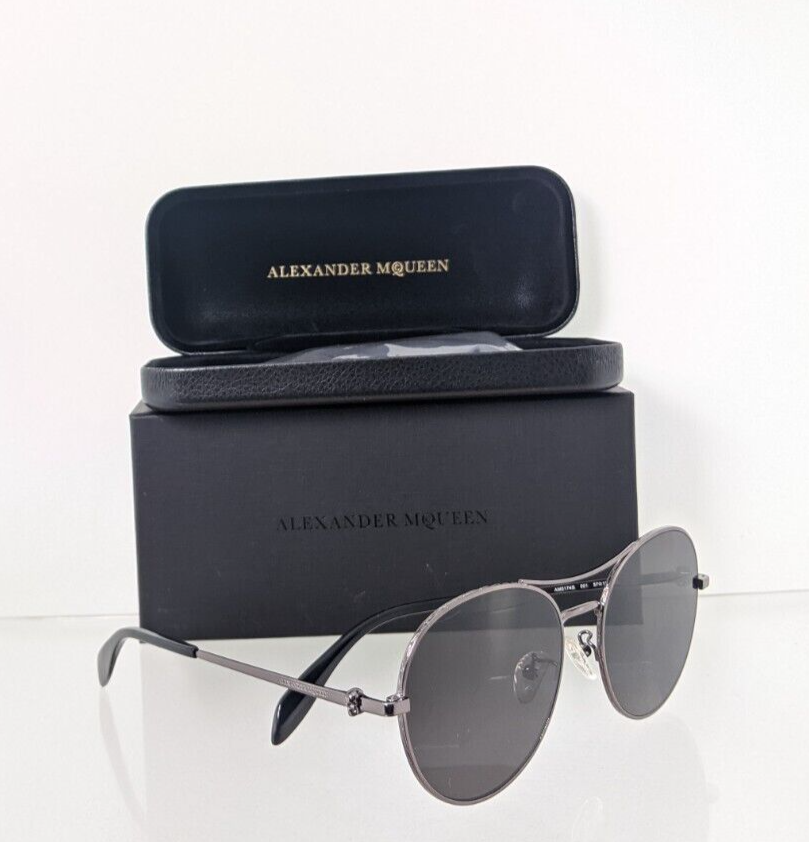 Brand New Authentic Alexander McQueen Sunglasses AM 0174 001 57mm Frame