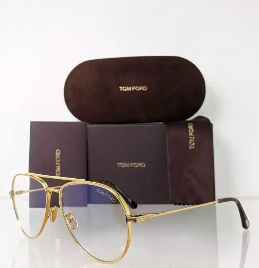 Brand New Authentic Tom Ford TF 5800 Eyeglasses 030 Frame FT 5800-B Gold Frame