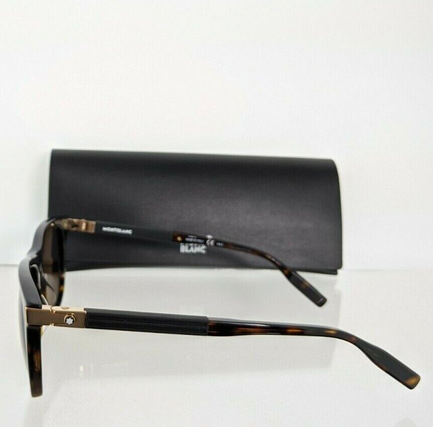 Brand New Authentic Mont Blanc Sunglasses MB0031 003 55mm Brown Gold Frame 0031