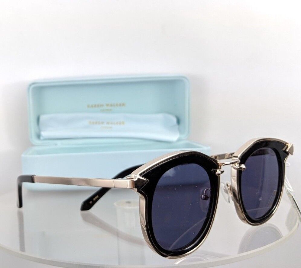 Brand New Authentic Karen Walker Sunglasses Bounty Black Gold 47Mm Frame