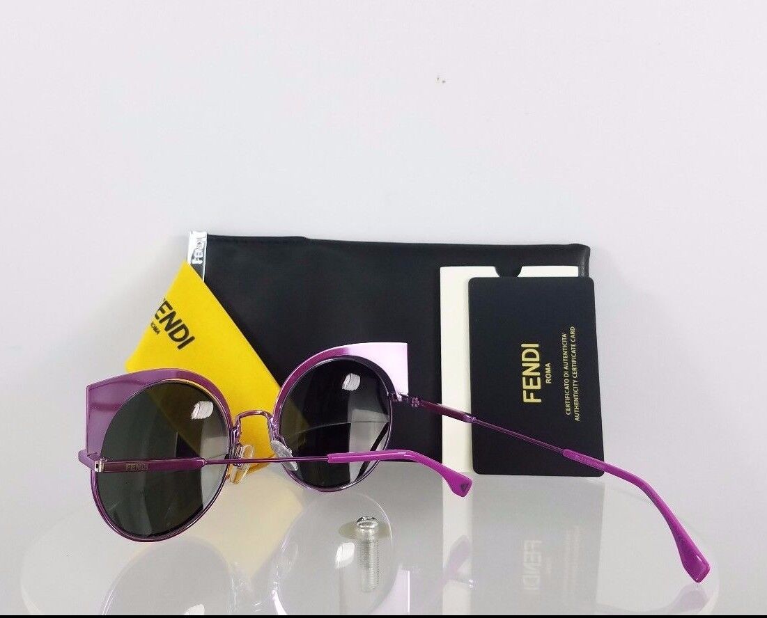 Brand New Authentic Fendi FF 0177/S Sunglasses QZHPE Violet Mirror 53mm 0177