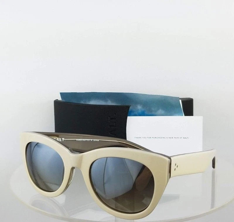 Brand New Authentic SALT Sunglasses PILA OYGR Ivory White 53mm Polarized Frame
