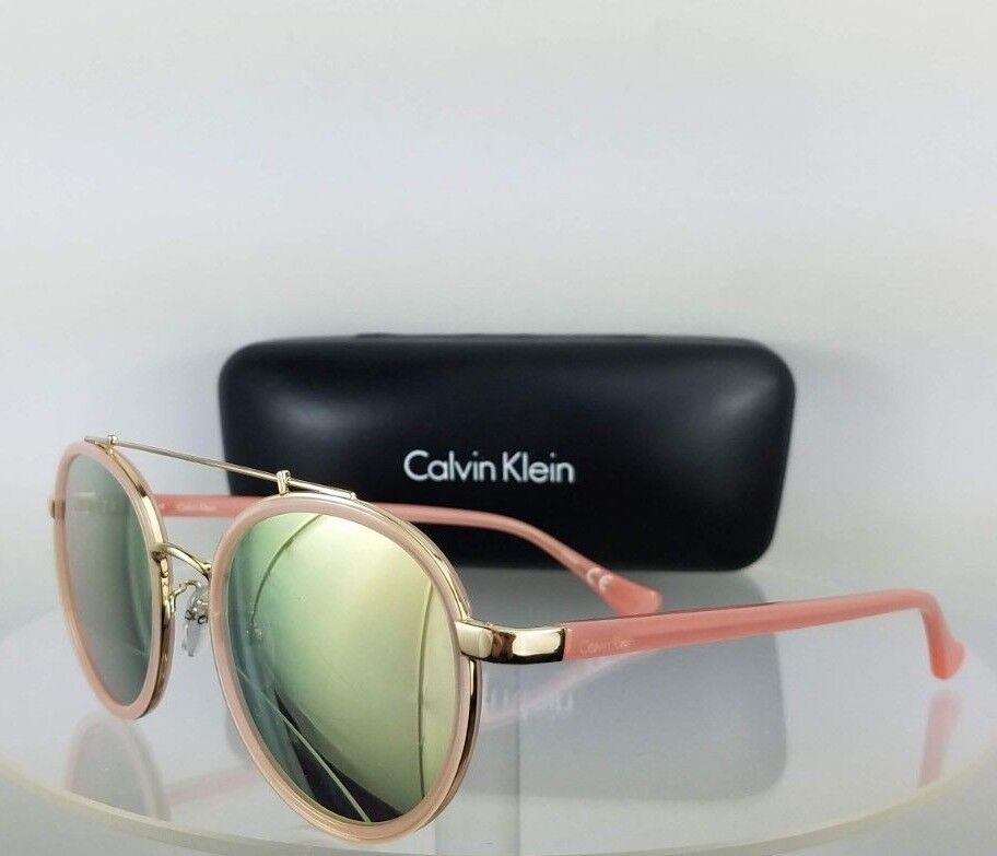 Brand New Authentic Calvin Klein Sunglasses CK 1225S 601 Pink Gold Frame