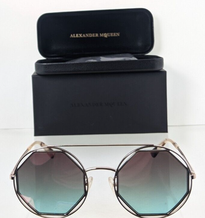 Brand New Authentic Alexander McQueen Sunglasses MQ 0176 003 53mm Frame