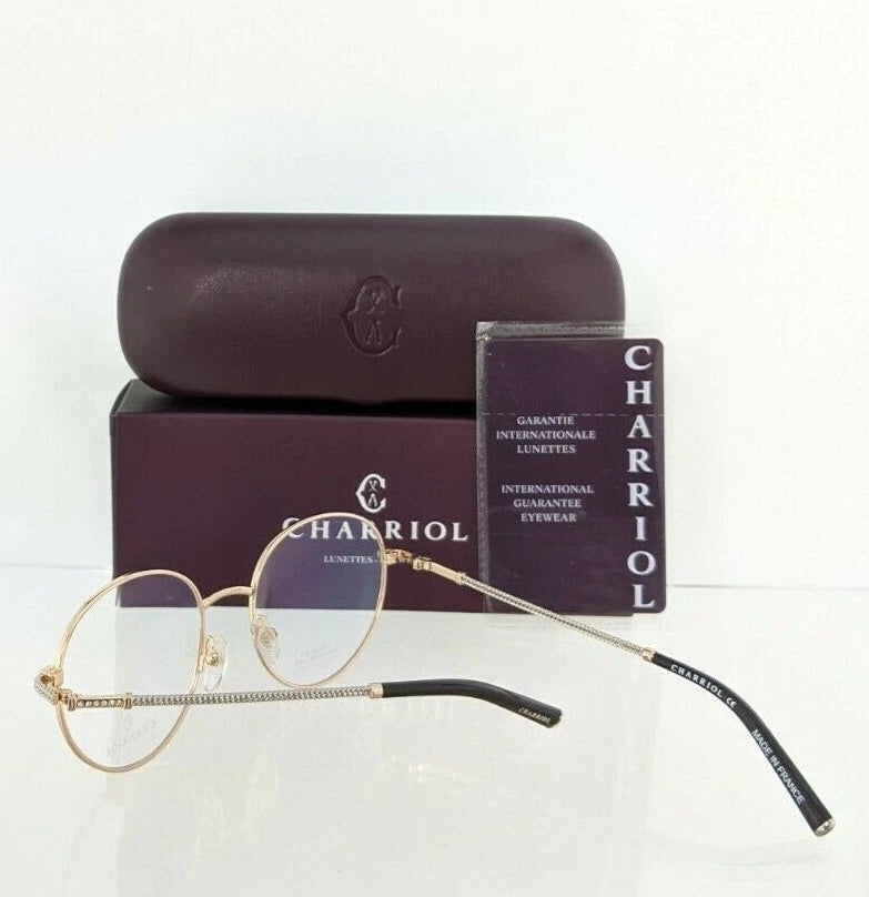 Brand New Authentic Charriol Eyeglasses PC 71022 PC71022 C02 51mm Black Gold