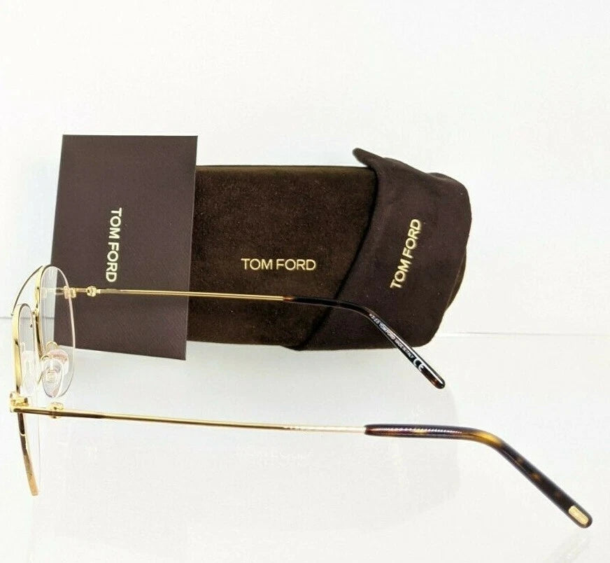 Brand New Authentic Tom Ford TF 5581 Eyeglasses 030 FT 5581-F 55mm Gold Frame