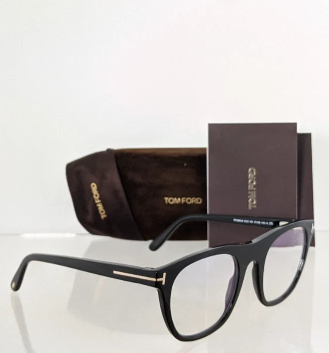 Brand New Authentic Tom Ford TF 5895 Eyeglasses with Clip FT 5895-B ECO 51mm