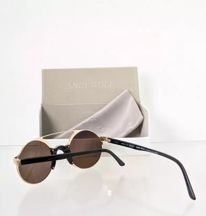 New Authentic Andy Wolf Sunglasses Coleman Col. D Black Gold 50mm Austria Frame