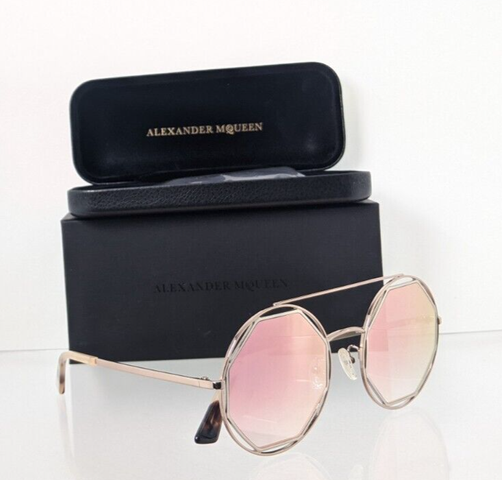 Brand New Authentic Alexander McQueen Sunglasses MQ 0176 003 53mm Frame