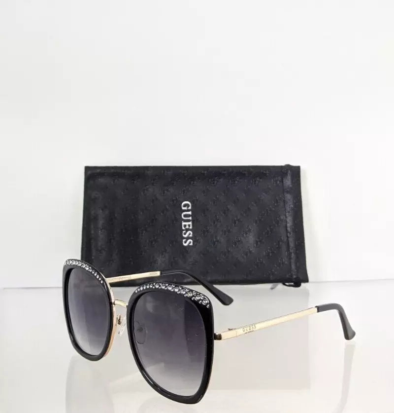 Brand New Authentic Guess Factory Sunglasses GF 0381 01T Black Gold Frame GF0381