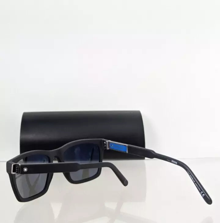 Brand New Authentic Mont Blanc Sunglasses MB 694 02X 56mm Black Frame MB694