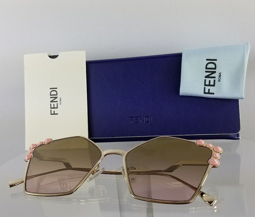 Fendi FF 0261/S 00053 Gold Pink Sunglasses