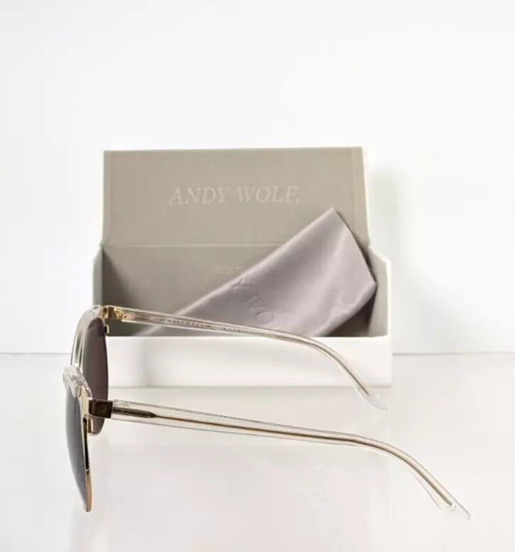 New Authentic Andy Wolf Sunglasses DINAH Col. F Clear & Gold 57mm Austria Frame