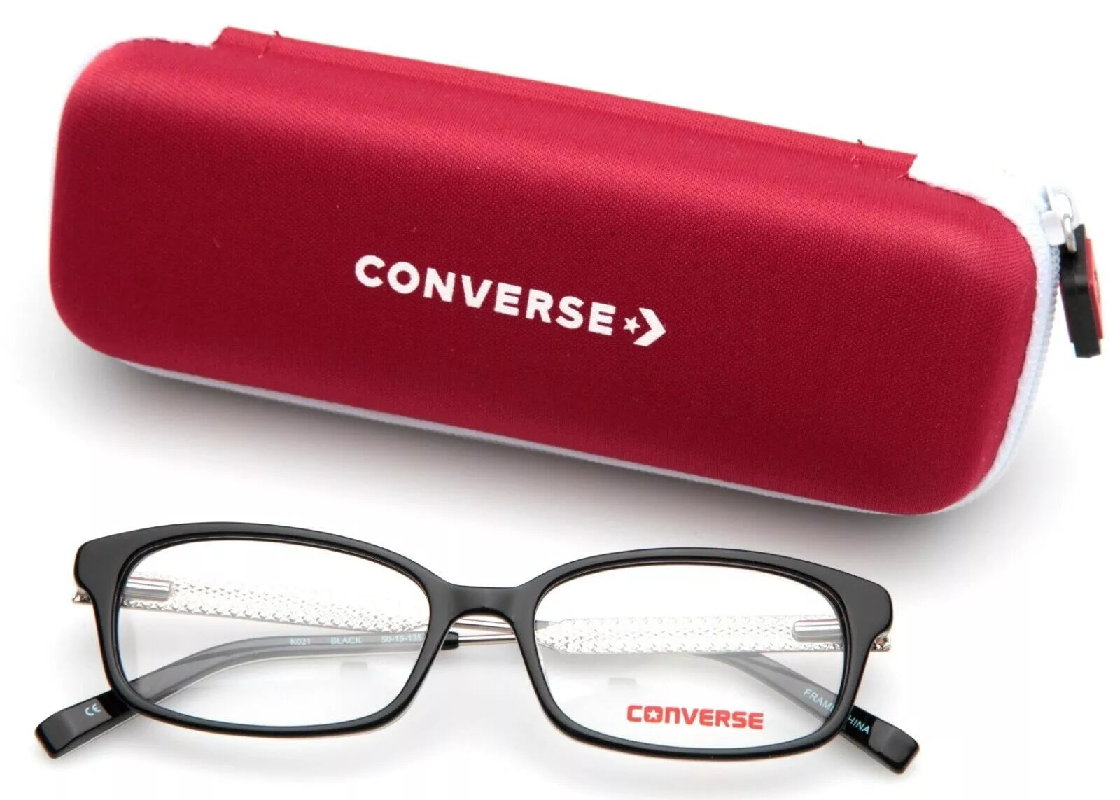 Brand New Authentic Converse Eyeglasses K021 Black 50mm Frame