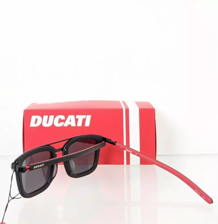 Brand New Authentic DUCATI Sunglasses DA 5014 002 55mm Black Red Frame