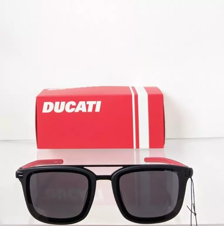 Brand New Authentic DUCATI Sunglasses DA 5014 002 55mm Black Red Frame