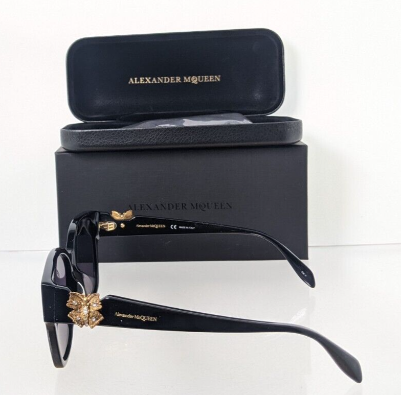 Brand New Authentic Alexander McQueen Sunglasses AM 0370 001 56mm Frame