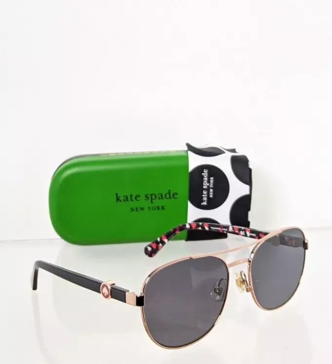 New Authentic Kate Spade Sunglasses Raglan AU2M9 Rose Gold 56mm Frame