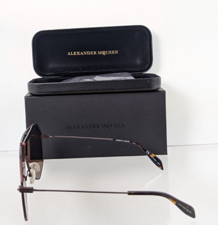 Brand New Authentic Alexander McQueen Sunglasses MQ 0138 Brown 004 99mm Frame