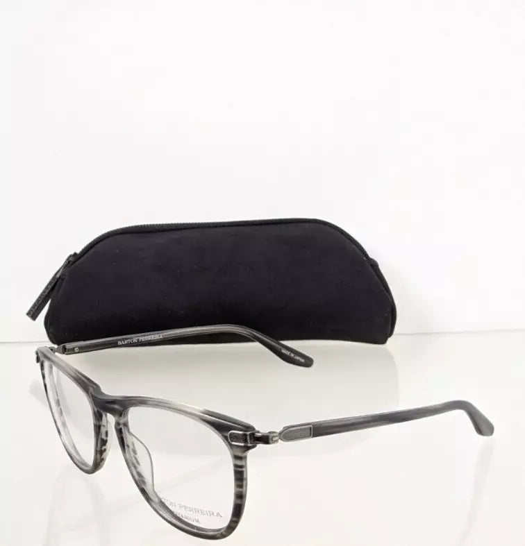 Brand New Authentic Barton Perreira Eyeglasses Lautner Grey Charcoal 50mm Frame