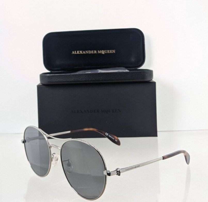 Brand New Authentic Alexander McQueen Sunglasses AM 0174 002 57mm Frame