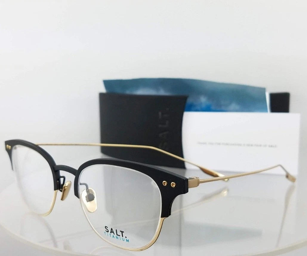 Brand New Authentic Salt Eyeglasses Chrissie Bs/Hg Gold 48Mm Titanium Frame
