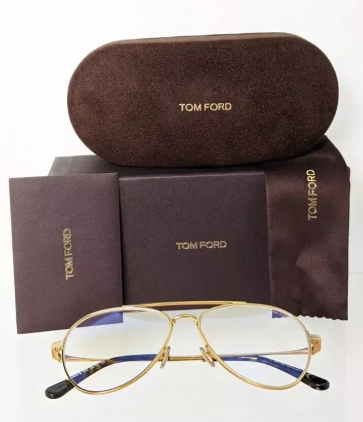 Brand New Authentic Tom Ford TF 5800 Eyeglasses 030 Frame FT 5800-B Gold Frame