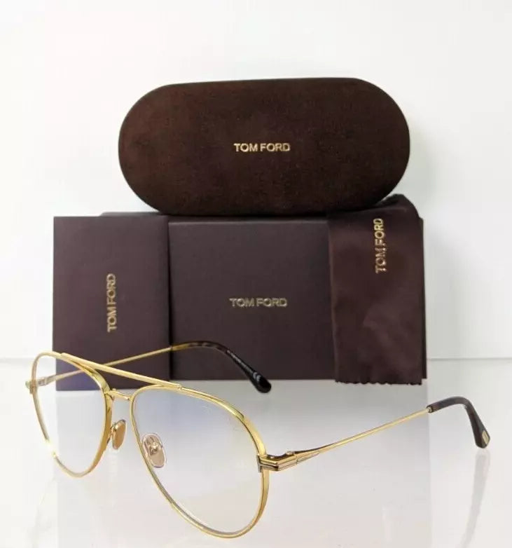 Brand New Authentic Tom Ford TF 5800 Eyeglasses 030 Frame FT 5800-B Gold Frame