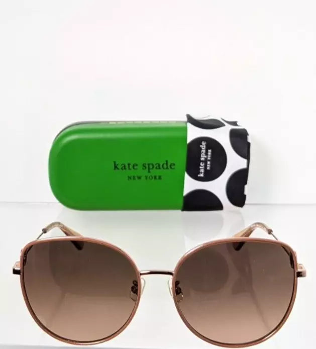 New Authentic Kate Spade Sunglasses Sicilia AU2G4 Rose Gold 60mm Frame