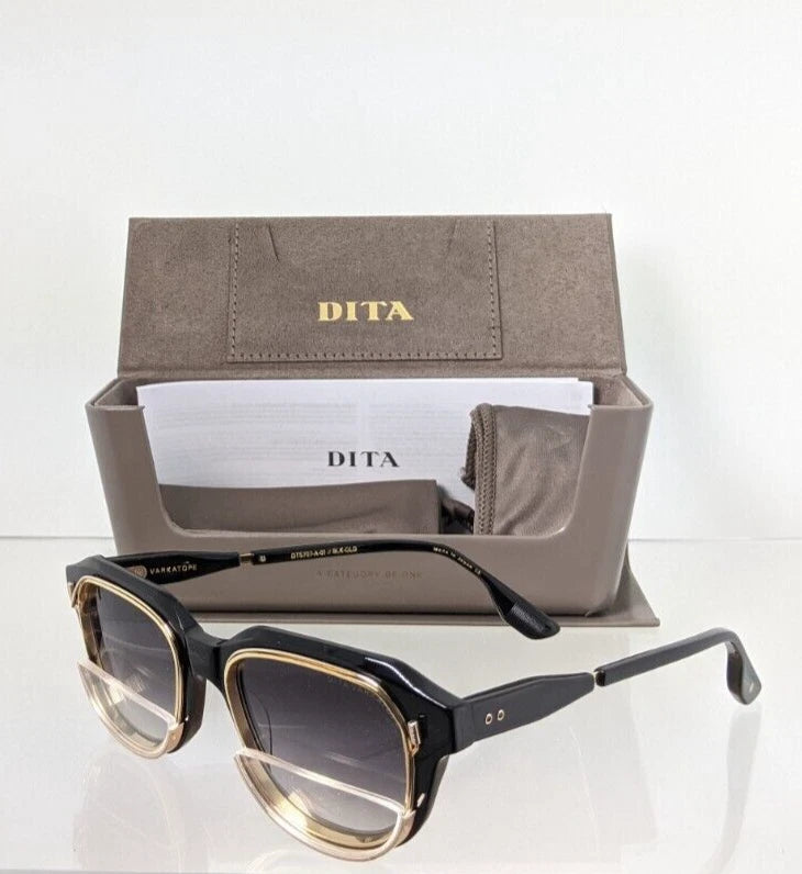 New Authentic Dita Sunglasses VARKATOPE DTS 707-A-01 Black Gold Frame Limited