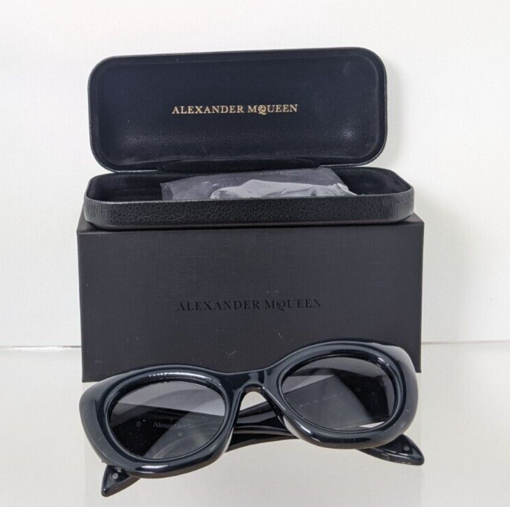 Brand New Authentic Alexander McQueen Sunglasses AM 0403 Black 001 52mm Frame