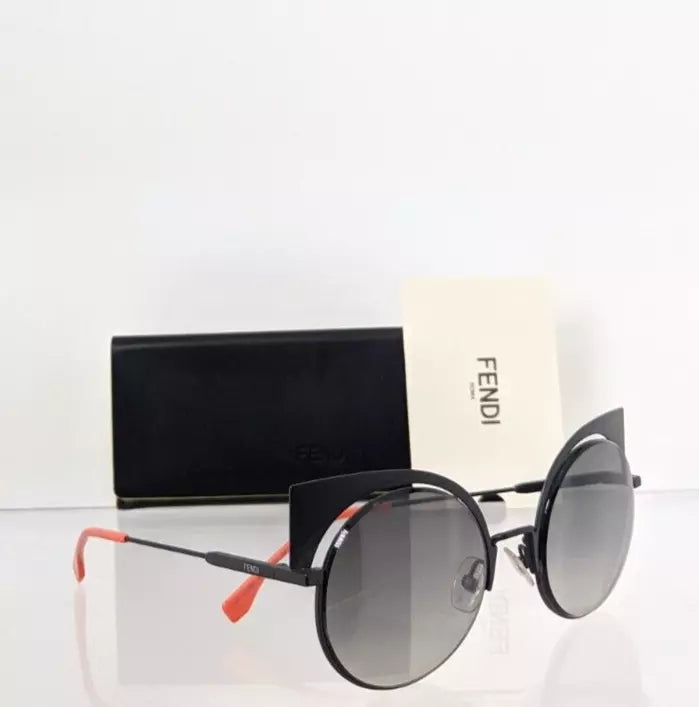 Brand New Authentic Fendi FF 0177 Sunglasses 003VK Black Frame 0177/S 53mm