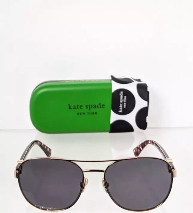 New Authentic Kate Spade Sunglasses Raglan AU2M9 Rose Gold 56mm Frame