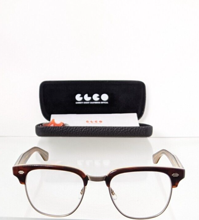 Brand New Authentic Garrett Leight Eyeglasses ELKGROVE WHT-ATG 49mm