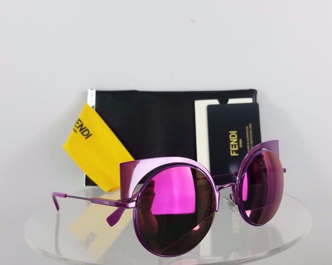 Brand New Authentic Fendi FF 0177/S Sunglasses QZHPE Violet Mirror 53mm 0177