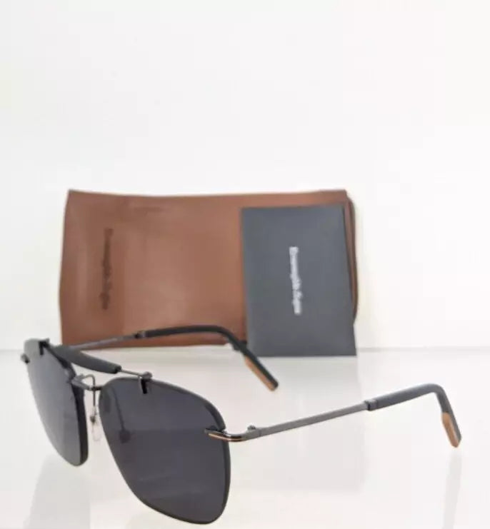 Brand New Authentic Ermenegildo Zegna EZ 0155 08A Sunglasses 59mm 0155 Frame