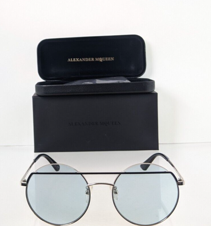 Brand New Authentic Alexander McQueen Sunglasses MQ 0164 004 55mm Frame