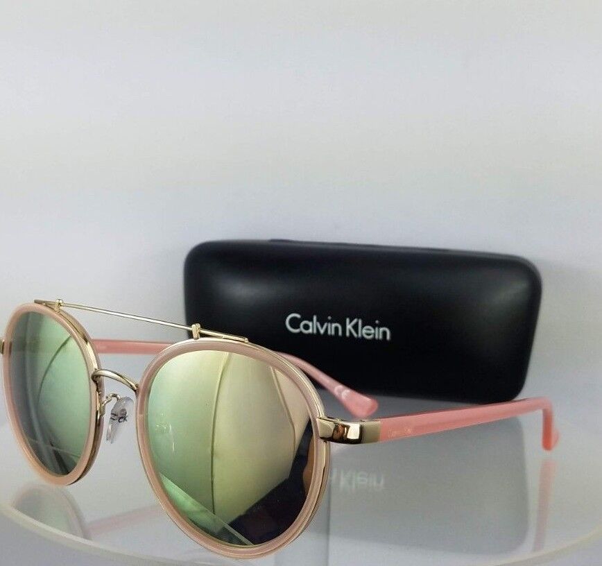 Brand New Authentic Calvin Klein Sunglasses CK 1225S 601 Pink Gold Frame