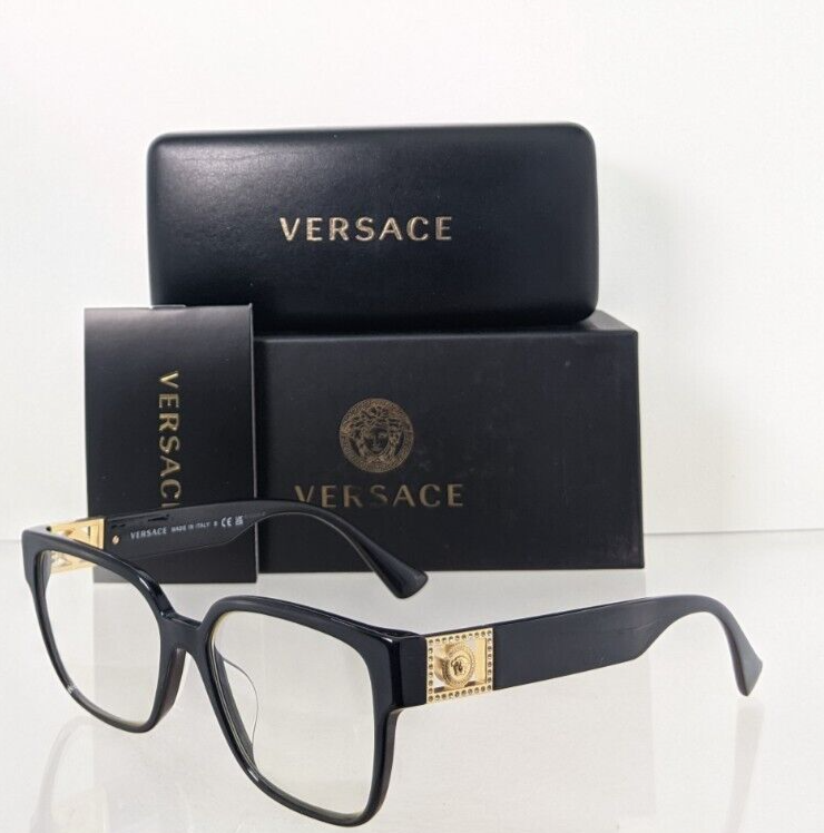 Brand New Authentic Versace Eyeglasses MOD. 3329 GB1 54mm 3329-B Frame