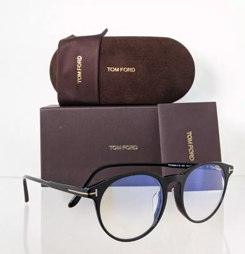 New Authentic Tom Ford TF 5695 Eyeglasses 001 Frame FT 5695-F-B 51mm Frame