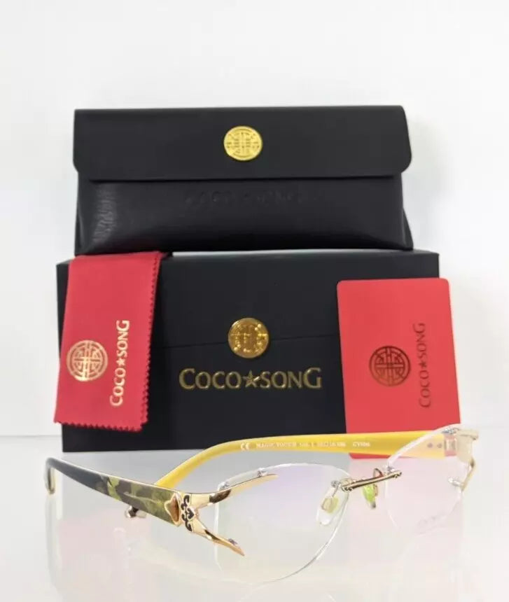 Brand New Authentic COCO SONG Eyeglasses Magic Touch Col 1 53mm CV096