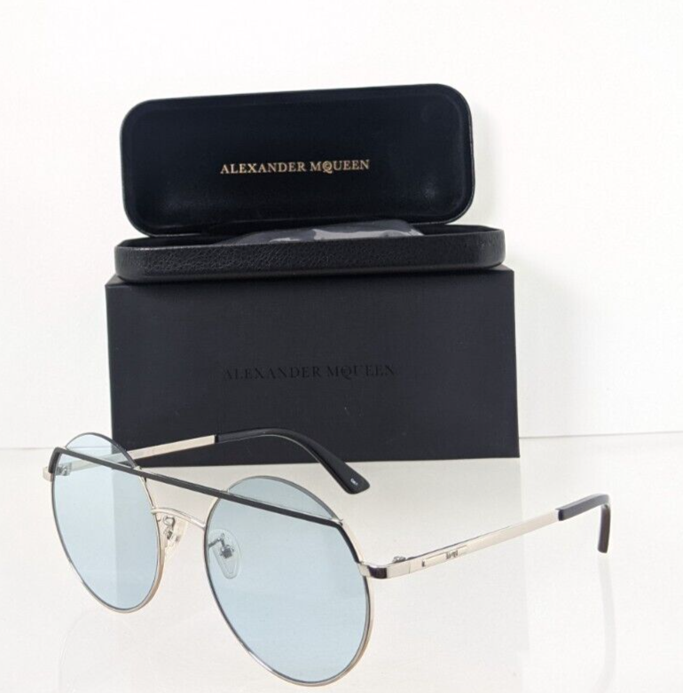 Brand New Authentic Alexander McQueen Sunglasses MQ 0164 004 55mm Frame