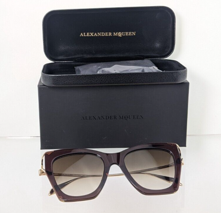 Brand New Authentic Alexander McQueen Sunglasses AM 0375 002 53mm Frame