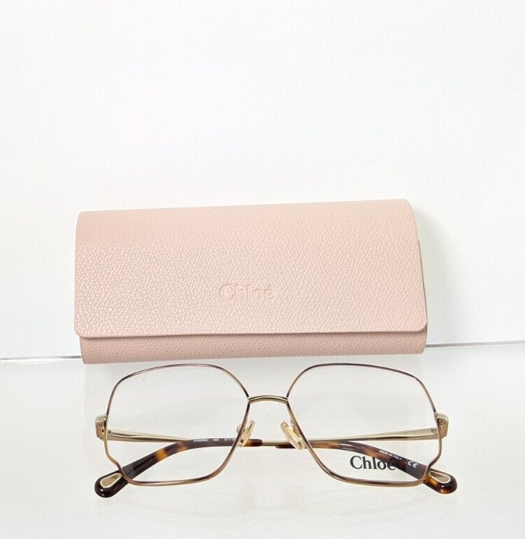 Brand New Authentic Chloe Eyeglasses CE 0096 004 57mm Tortoise Gold 0096O Frame