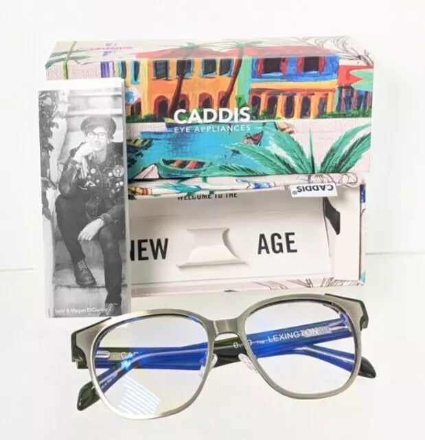 New Authentic CADDIS Eyeglasses Readers The Lexington 53mm Blue Blocker Frame