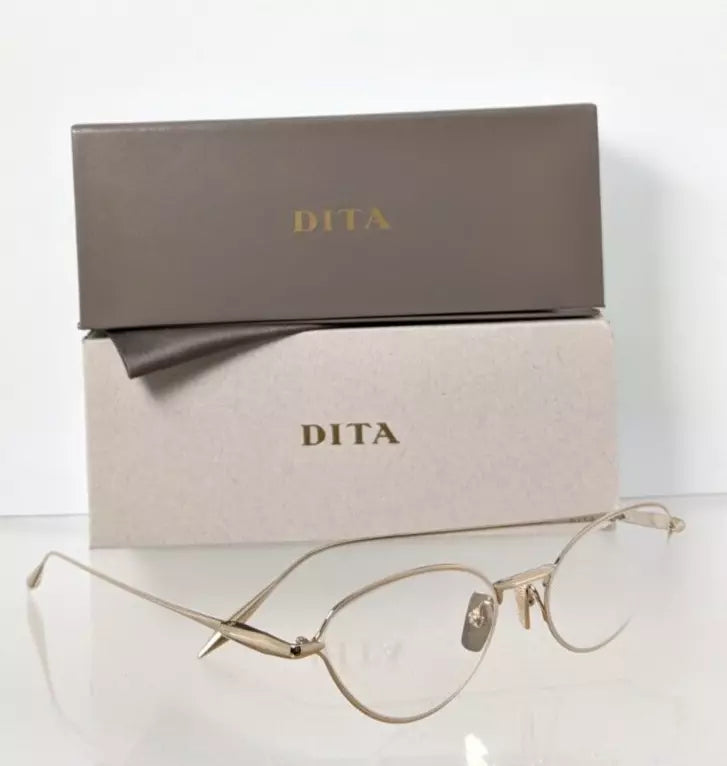 Brand New Authentic Dita Eyeglasses Sincetta DTX145-A-02 Gold 53mm Frame