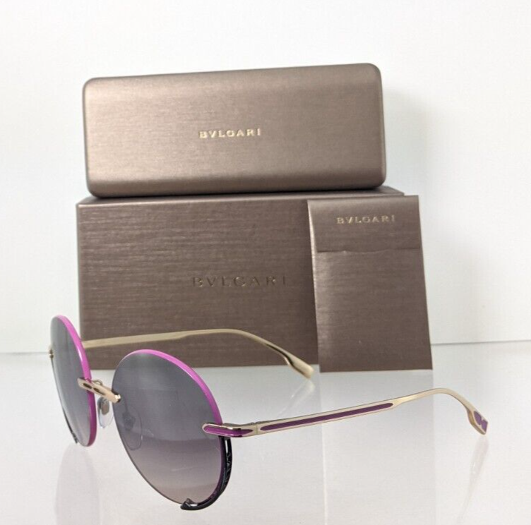 Brand New Authentic Bvlgari Sunglasses 6153 2014/58 56mm Lavender Gold Frame