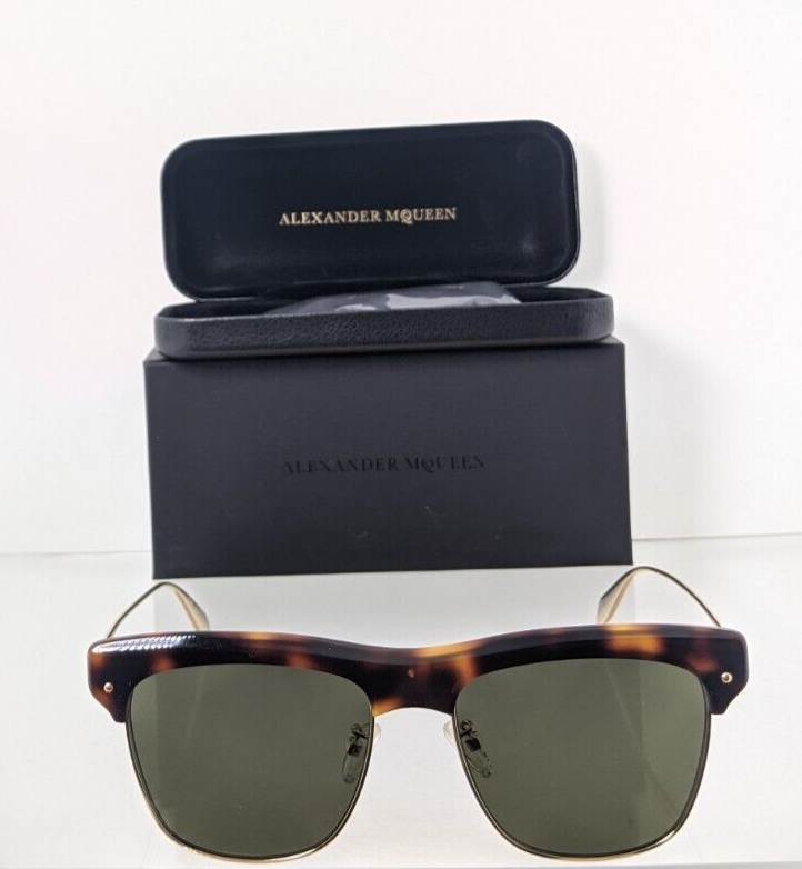 Brand New Authentic Alexander McQueen Sunglasses AM 0235 002 55mm Frame